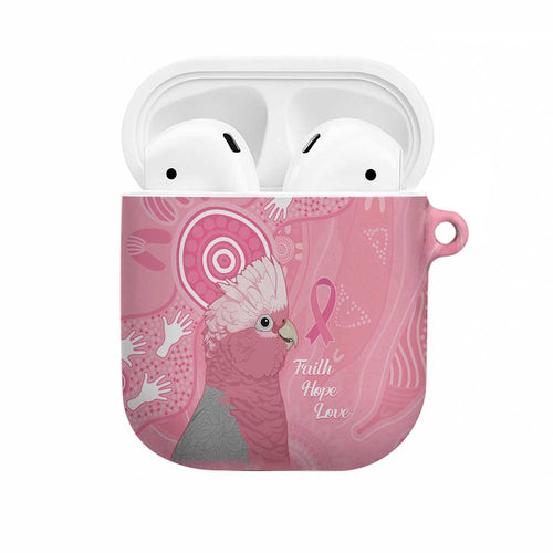 Australia Breast Cancer Awareness AirPods Case Galah Faith Hope Love Pink Month - Aussie Hoodie