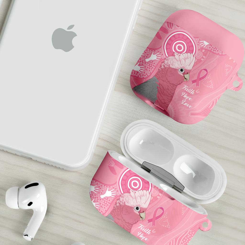 Australia Breast Cancer Awareness AirPods Case Galah Faith Hope Love Pink Month - Aussie Hoodie