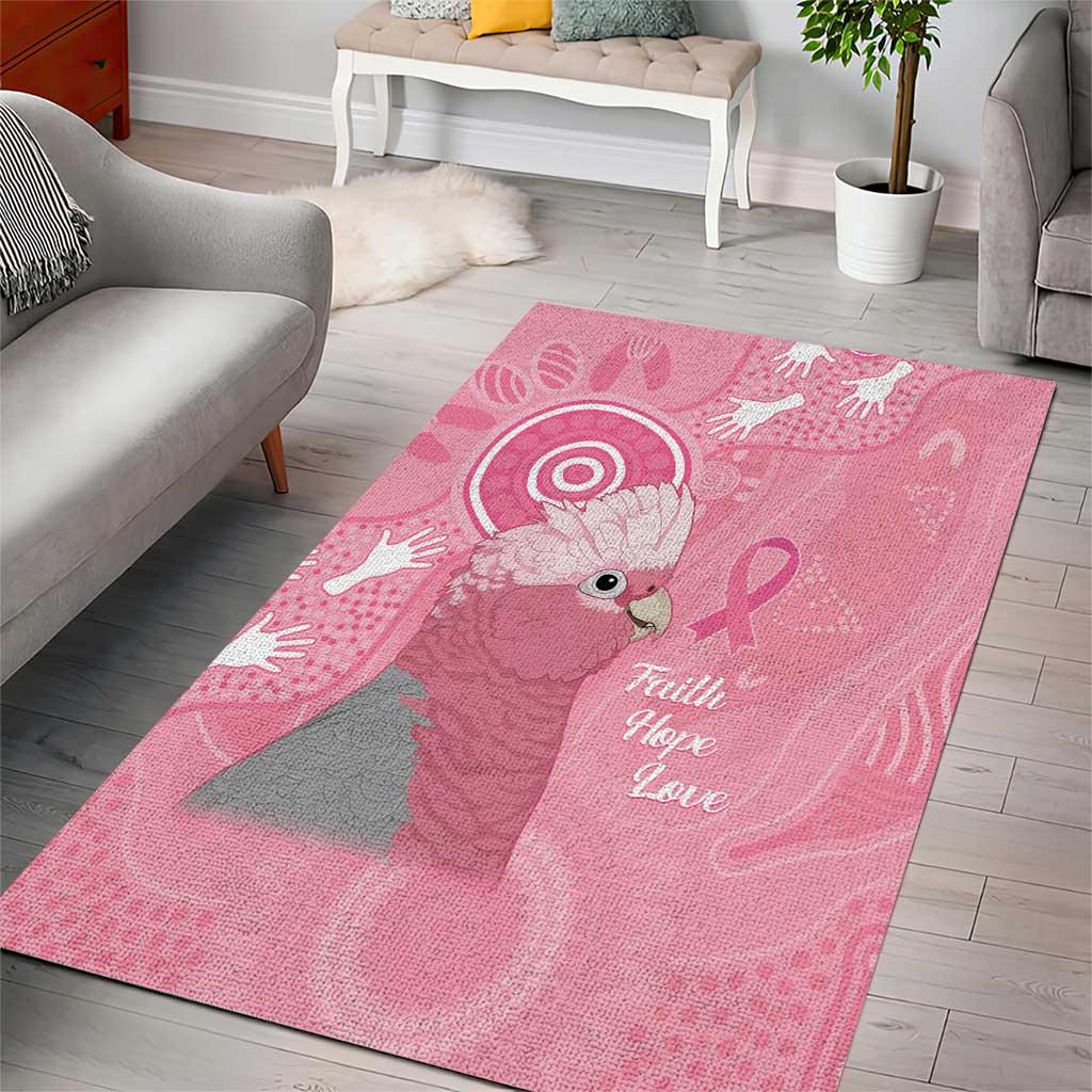 Australia Breast Cancer Awareness Area Rug Galah Faith Hope Love Pink Month - Aussie Hoodie