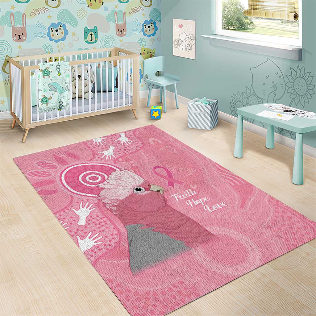 Australia Breast Cancer Awareness Area Rug Galah Faith Hope Love Pink Month - Aussie Hoodie