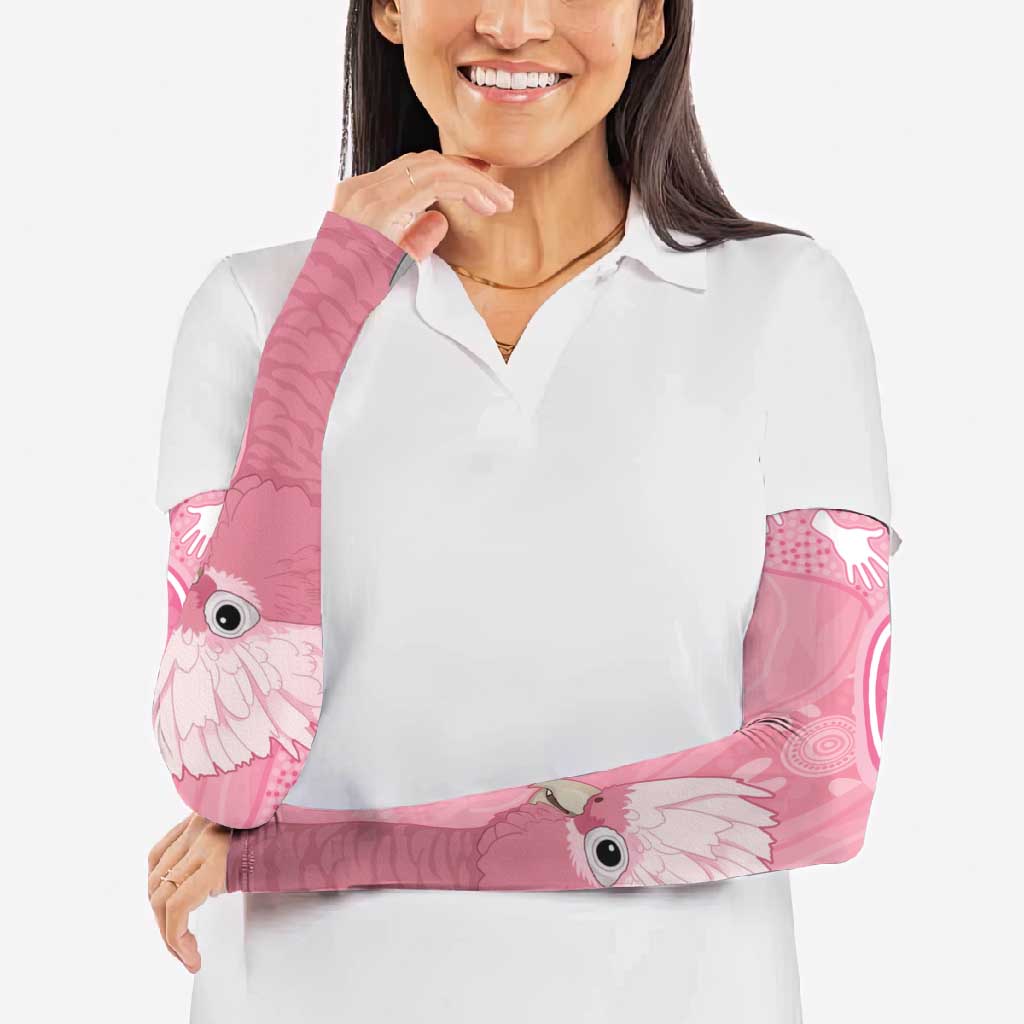 Australia Breast Cancer Awareness Arm Sleeves Galah Faith Hope Love Pink Month - Aussie Hoodie