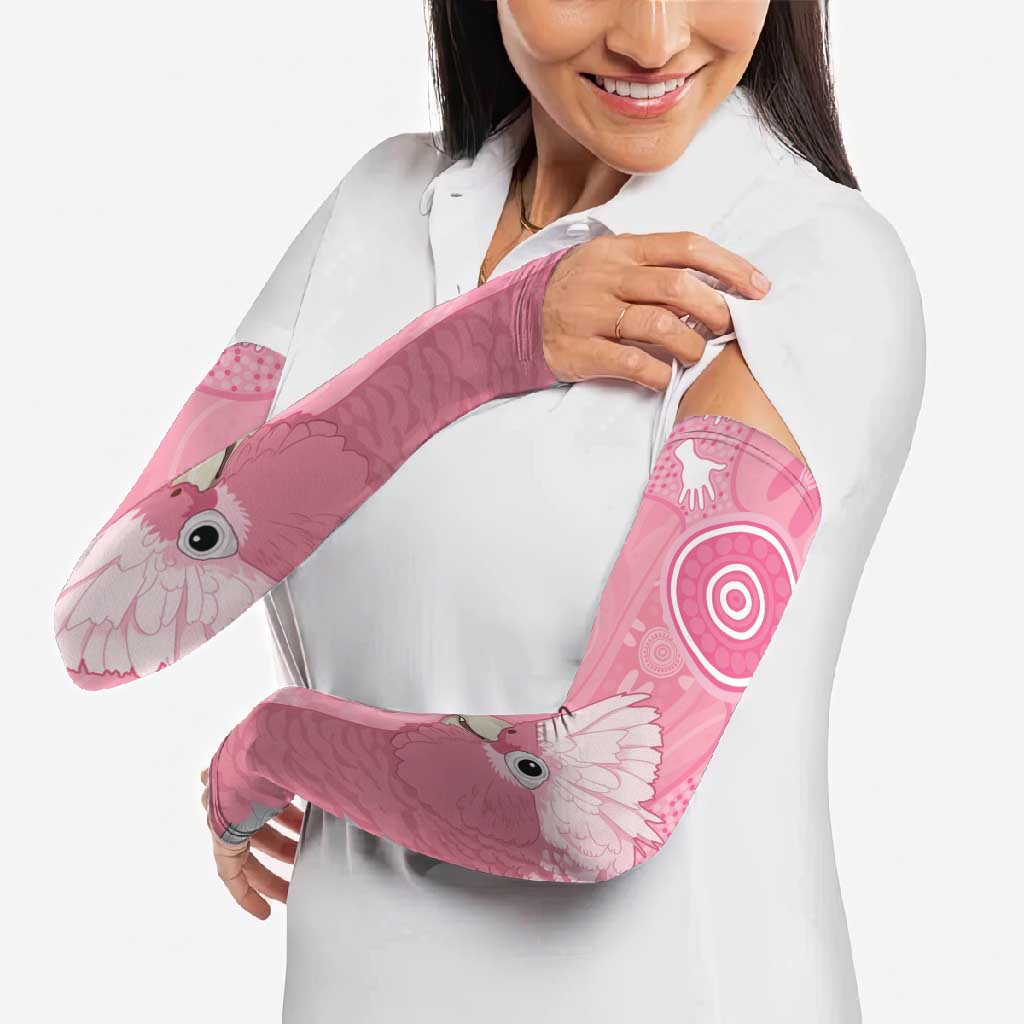 Australia Breast Cancer Awareness Arm Sleeves Galah Faith Hope Love Pink Month - Aussie Hoodie