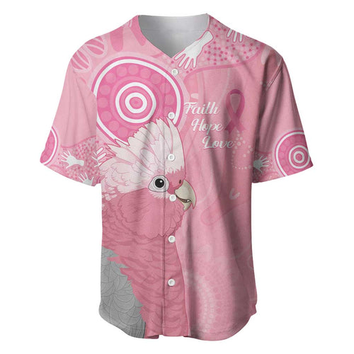 Australia Breast Cancer Awareness Baseball Jersey Galah Faith Hope Love Pink Month - Aussie Hoodie