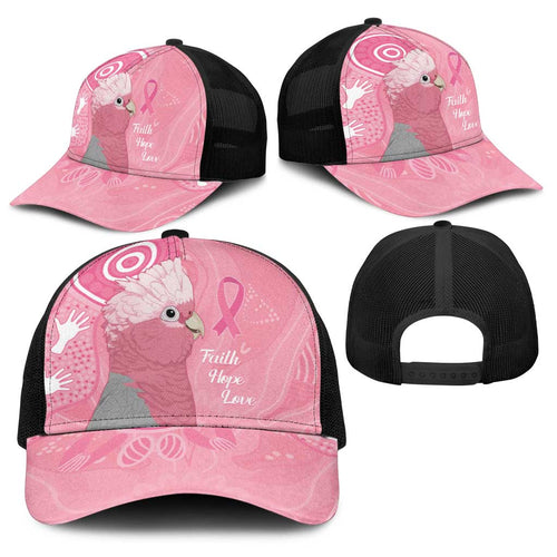 Australia Breast Cancer Awareness Baseball Net Cap Galah Faith Hope Love Pink Month - Aussie Hoodie