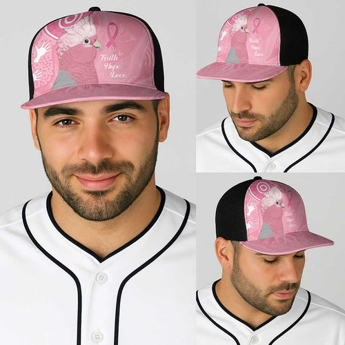 Australia Breast Cancer Awareness Baseball Net Cap Galah Faith Hope Love Pink Month - Aussie Hoodie
