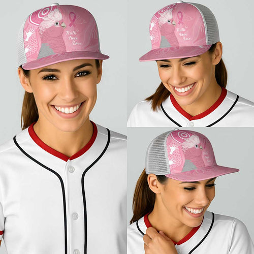 Australia Breast Cancer Awareness Baseball Net Cap Galah Faith Hope Love Pink Month - Aussie Hoodie