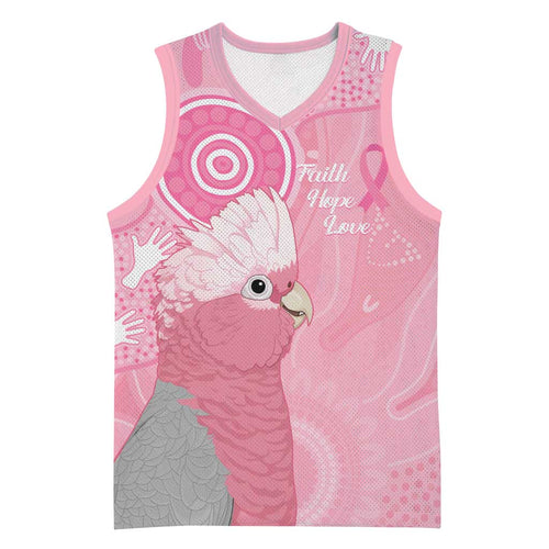 Australia Breast Cancer Awareness Basketball Jersey Galah Faith Hope Love Pink Month - Aussie Hoodie