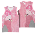 Australia Breast Cancer Awareness Basketball Jersey Galah Faith Hope Love Pink Month - Aussie Hoodie