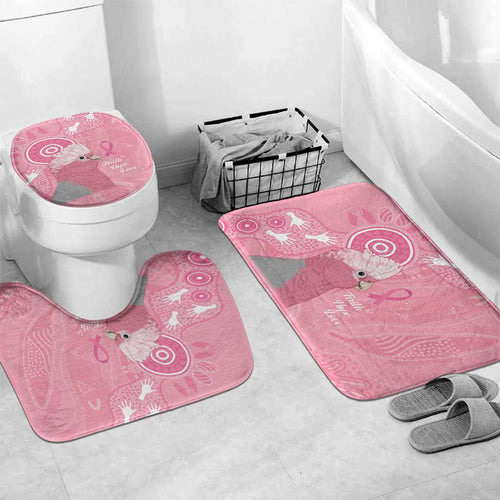 Australia Breast Cancer Awareness Bathroom Set Galah Faith Hope Love Pink Month - Aussie Hoodie