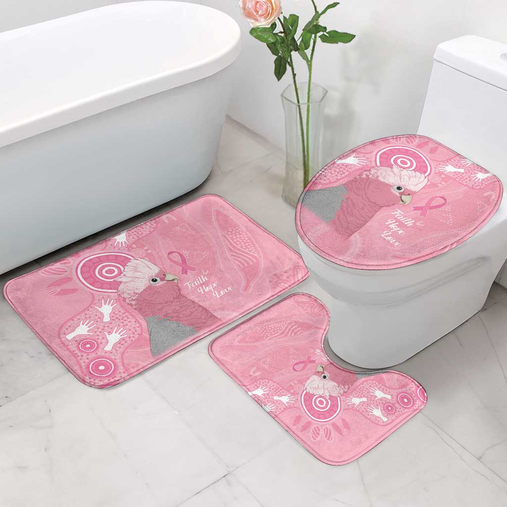 Australia Breast Cancer Awareness Bathroom Set Galah Faith Hope Love Pink Month - Aussie Hoodie