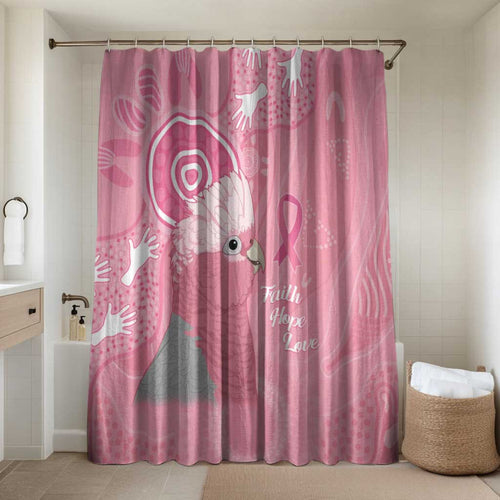 Australia Breast Cancer Awareness Bathroom Set Galah Faith Hope Love Pink Month - Aussie Hoodie