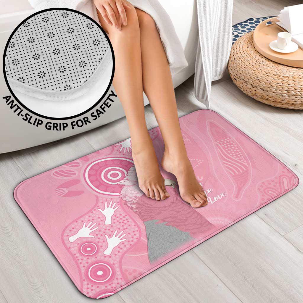Australia Breast Cancer Awareness Bathroom Set Galah Faith Hope Love Pink Month - Aussie Hoodie