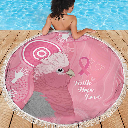 Australia Breast Cancer Awareness Beach Blanket Galah Faith Hope Love Pink Month - Aussie Hoodie
