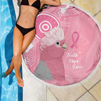 Australia Breast Cancer Awareness Beach Blanket Galah Faith Hope Love Pink Month - Aussie Hoodie