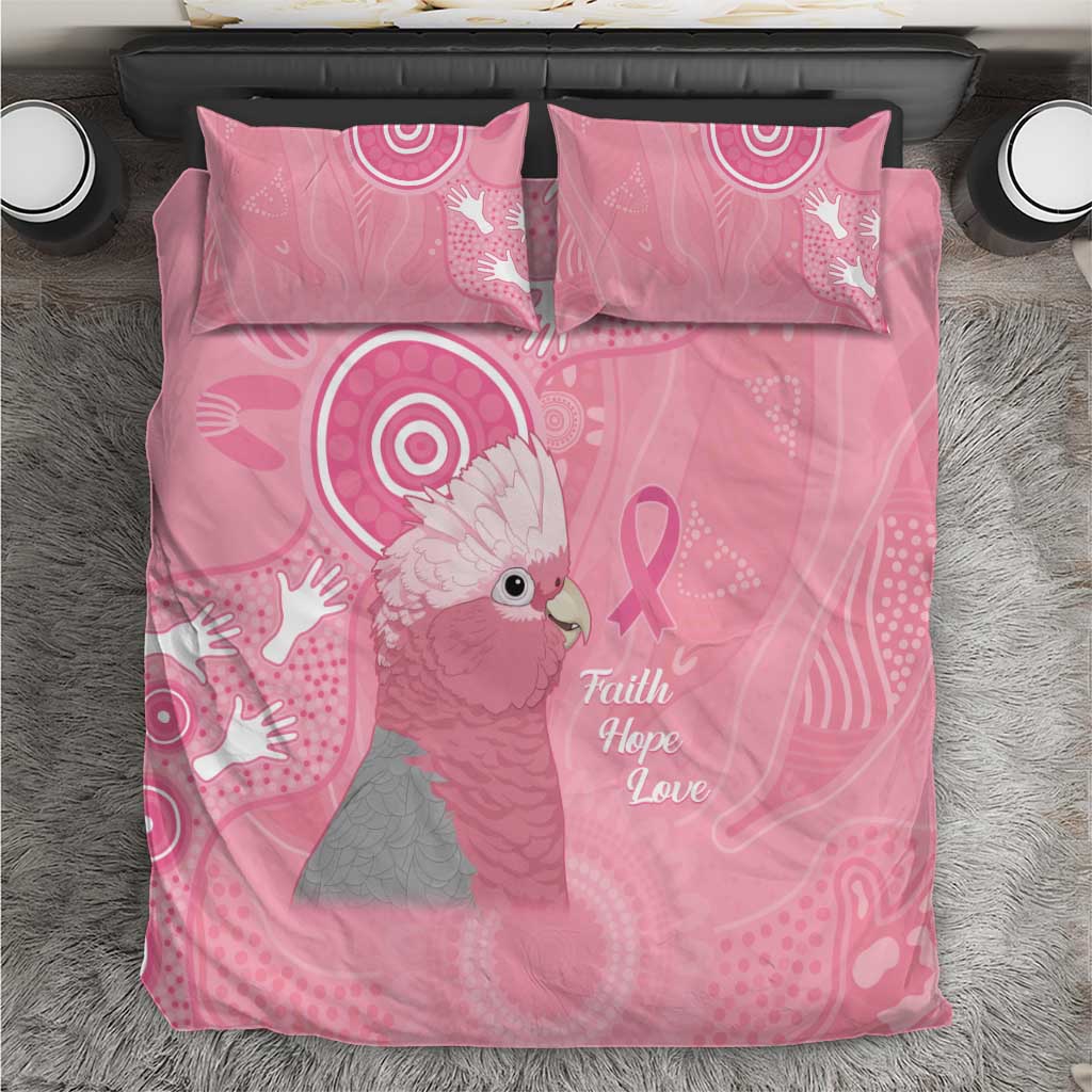 Australia Breast Cancer Awareness Bedding Set Galah Faith Hope Love Pink Month - Aussie Hoodie
