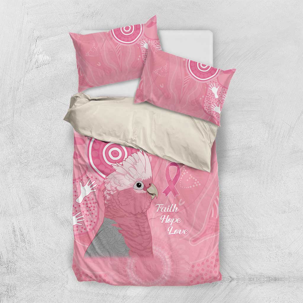 Australia Breast Cancer Awareness Bedding Set Galah Faith Hope Love Pink Month - Aussie Hoodie