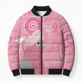 Australia Breast Cancer Awareness Bomber Puffer Jacket Galah Faith Hope Love Pink Month - Aussie Hoodie