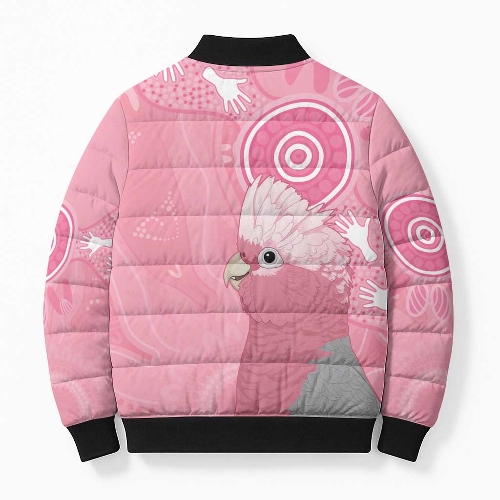 Australia Breast Cancer Awareness Bomber Puffer Jacket Galah Faith Hope Love Pink Month - Aussie Hoodie