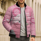 Australia Breast Cancer Awareness Bomber Puffer Jacket Galah Faith Hope Love Pink Month - Aussie Hoodie