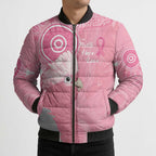 Australia Breast Cancer Awareness Bomber Puffer Jacket Galah Faith Hope Love Pink Month - Aussie Hoodie