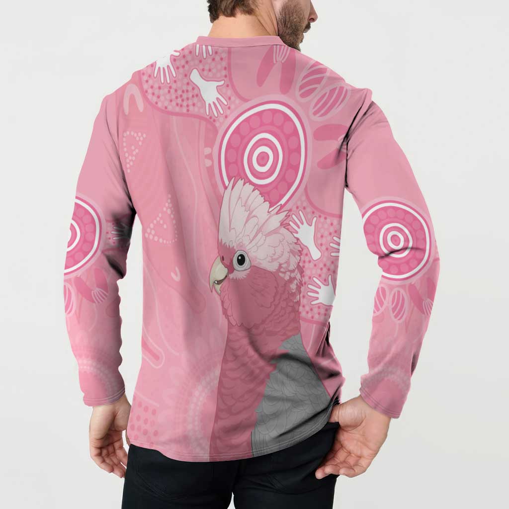 Australia Breast Cancer Awareness Button Sweatshirt Galah Faith Hope Love Pink Month - Aussie Hoodie