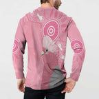 Australia Breast Cancer Awareness Button Sweatshirt Galah Faith Hope Love Pink Month - Aussie Hoodie