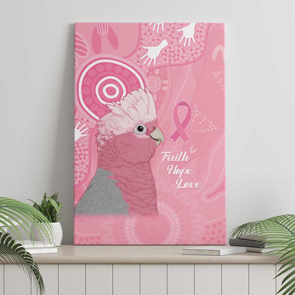 Australia Breast Cancer Awareness Canvas Wall Art Galah Faith Hope Love Pink Month - Aussie Hoodie