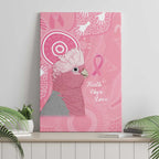 Australia Breast Cancer Awareness Canvas Wall Art Galah Faith Hope Love Pink Month - Aussie Hoodie