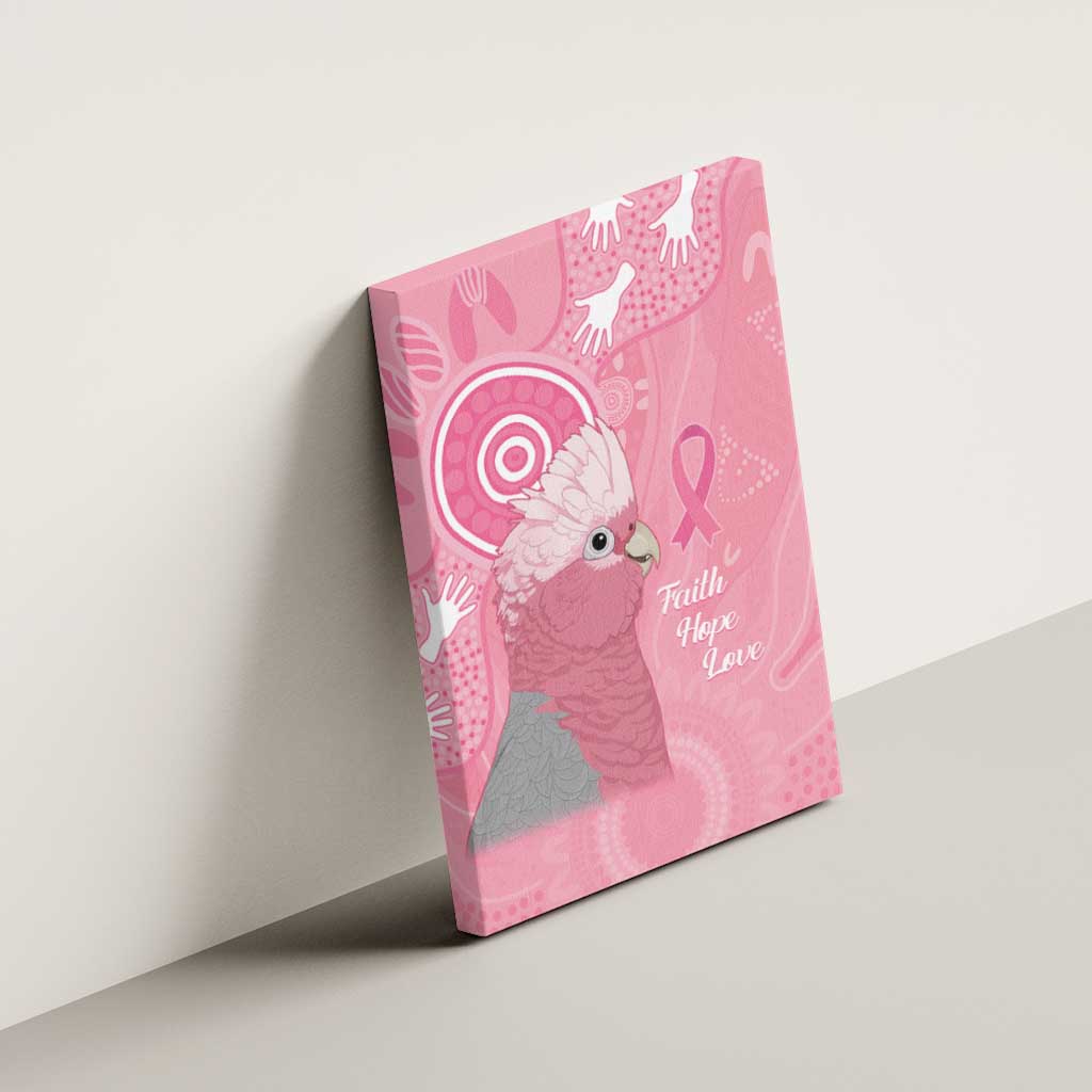 Australia Breast Cancer Awareness Canvas Wall Art Galah Faith Hope Love Pink Month - Aussie Hoodie