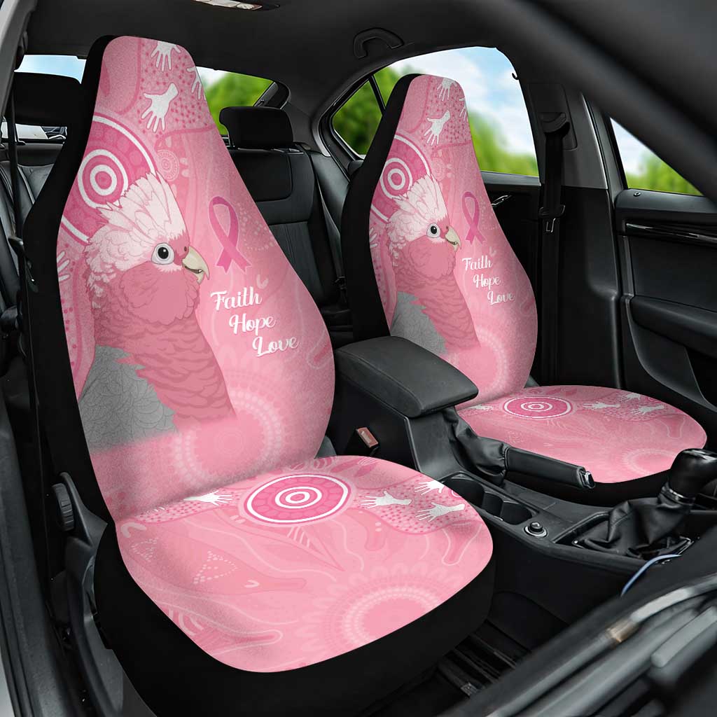 Australia Breast Cancer Awareness Car Seat Cover Galah Faith Hope Love Pink Month - Aussie Hoodie