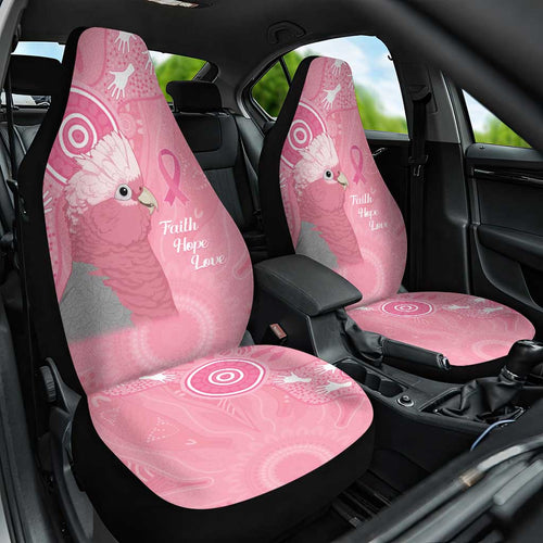 Australia Breast Cancer Awareness Car Seat Cover Galah Faith Hope Love Pink Month - Aussie Hoodie