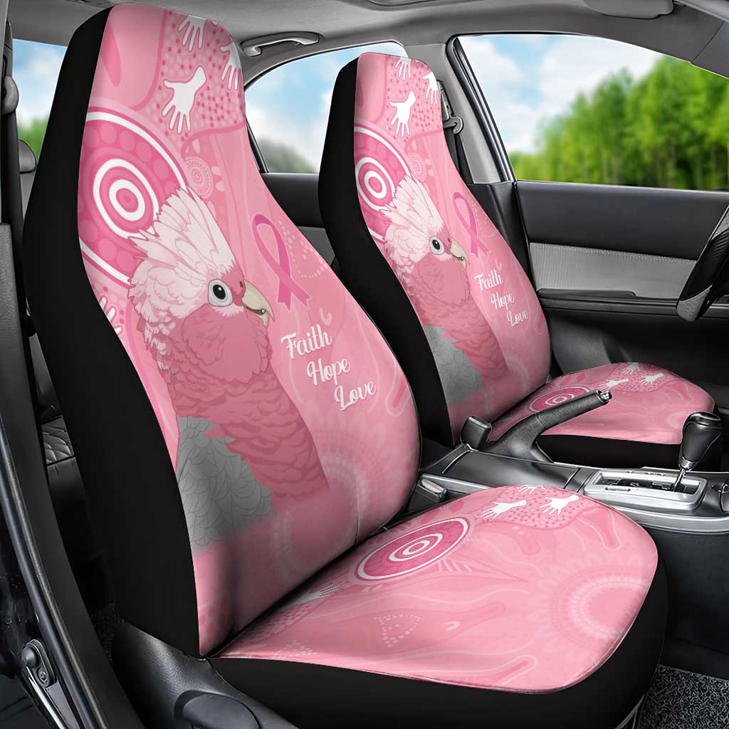 Australia Breast Cancer Awareness Car Seat Cover Galah Faith Hope Love Pink Month - Aussie Hoodie