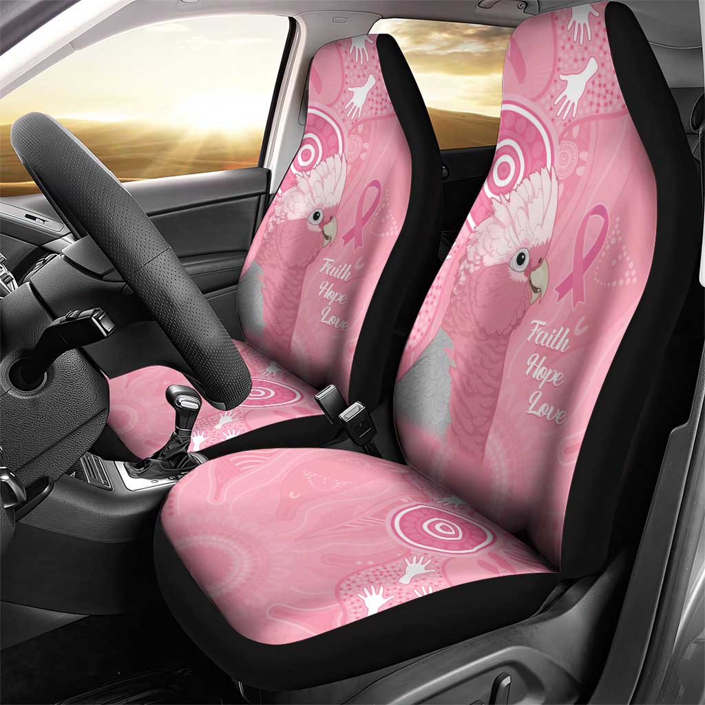 Australia Breast Cancer Awareness Car Seat Cover Galah Faith Hope Love Pink Month - Aussie Hoodie
