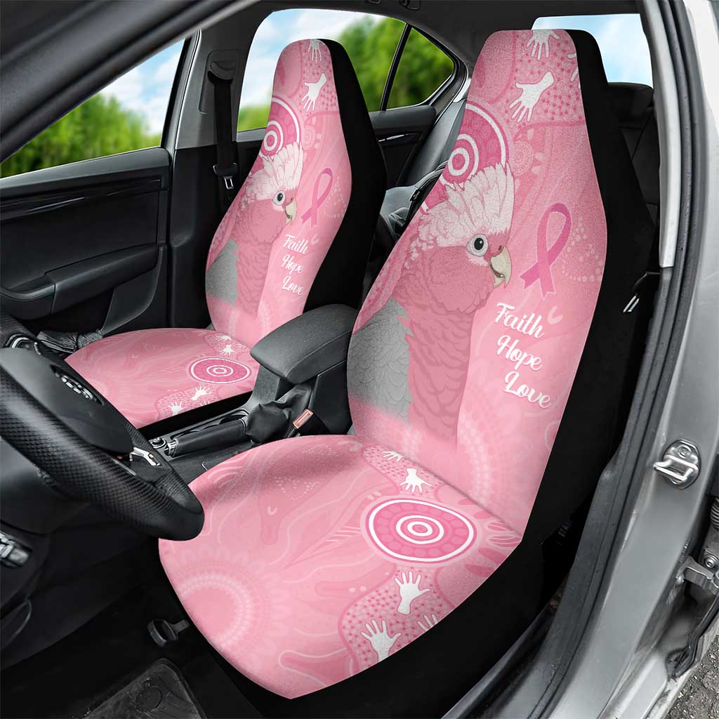 Australia Breast Cancer Awareness Car Seat Cover Galah Faith Hope Love Pink Month - Aussie Hoodie
