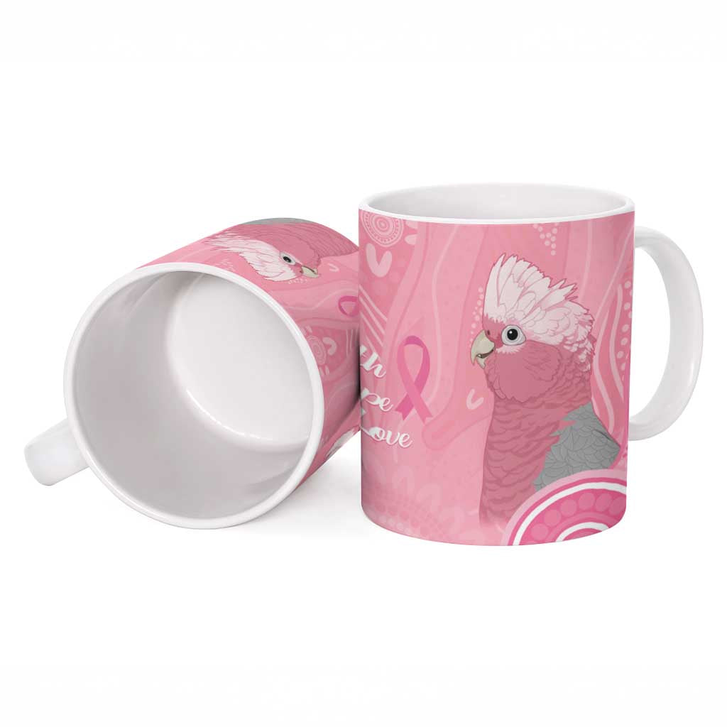 Australia Breast Cancer Awareness Ceramic Mug Galah Faith Hope Love Pink Month - Aussie Hoodie