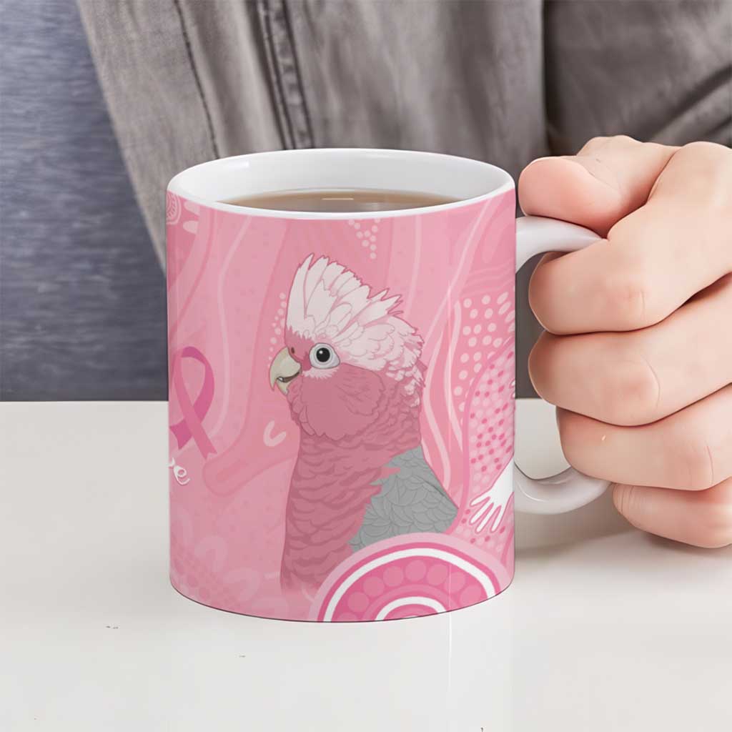 Australia Breast Cancer Awareness Ceramic Mug Galah Faith Hope Love Pink Month - Aussie Hoodie