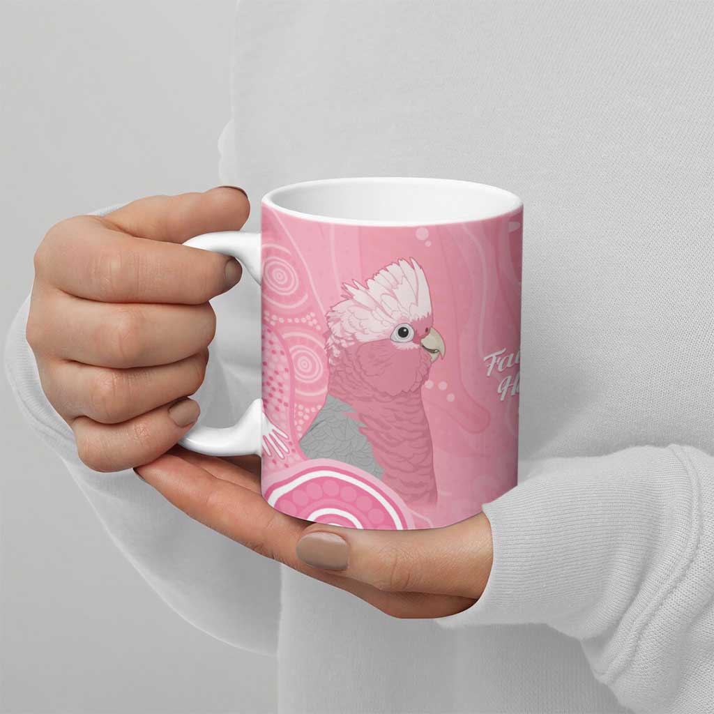 Australia Breast Cancer Awareness Ceramic Mug Galah Faith Hope Love Pink Month - Aussie Hoodie