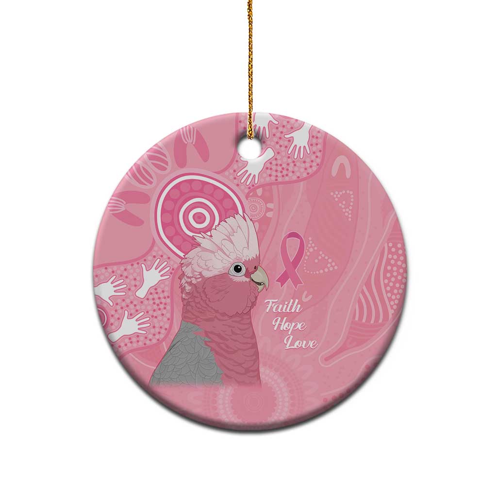 Australia Breast Cancer Awareness Ceramic Ornament Galah Faith Hope Love Pink Month - Aussie Hoodie