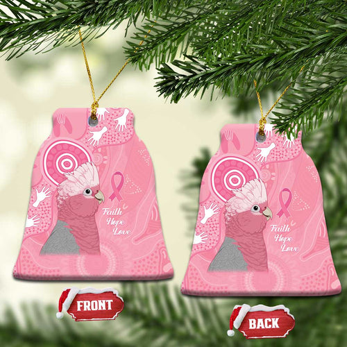 Australia Breast Cancer Awareness Ceramic Ornament Galah Faith Hope Love Pink Month - Aussie Hoodie