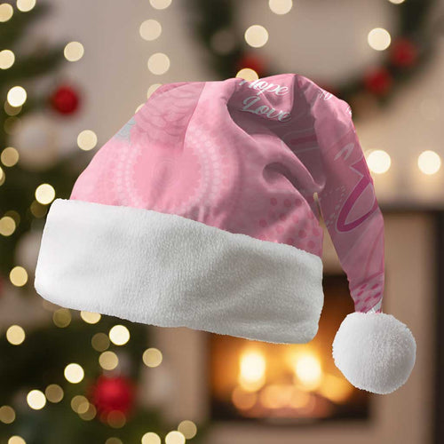 Australia Breast Cancer Awareness Christmas Santa Hat Galah Faith Hope Love Pink Month - Aussie Hoodie