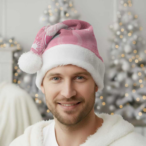 Australia Breast Cancer Awareness Christmas Santa Hat Galah Faith Hope Love Pink Month - Aussie Hoodie