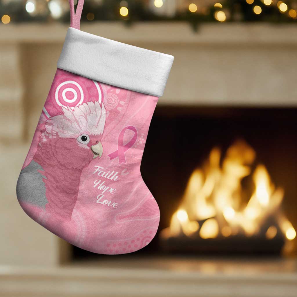 Australia Breast Cancer Awareness Christmas Stocking Galah Faith Hope Love Pink Month - Aussie Hoodie