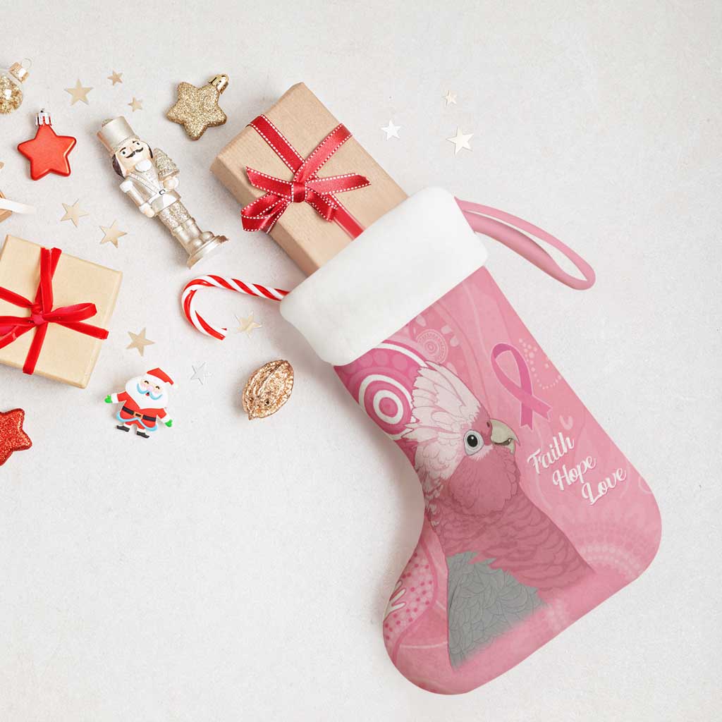 Australia Breast Cancer Awareness Christmas Stocking Galah Faith Hope Love Pink Month - Aussie Hoodie