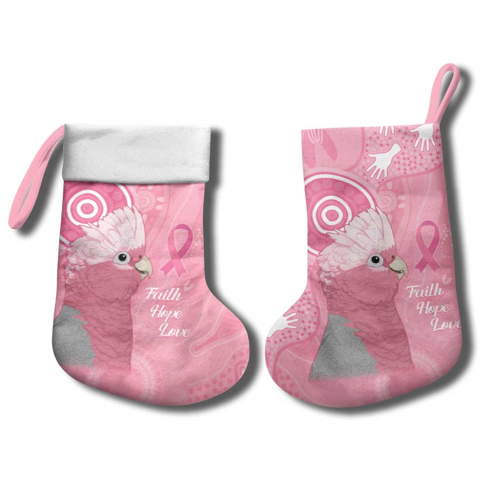 Australia Breast Cancer Awareness Christmas Stocking Galah Faith Hope Love Pink Month - Aussie Hoodie