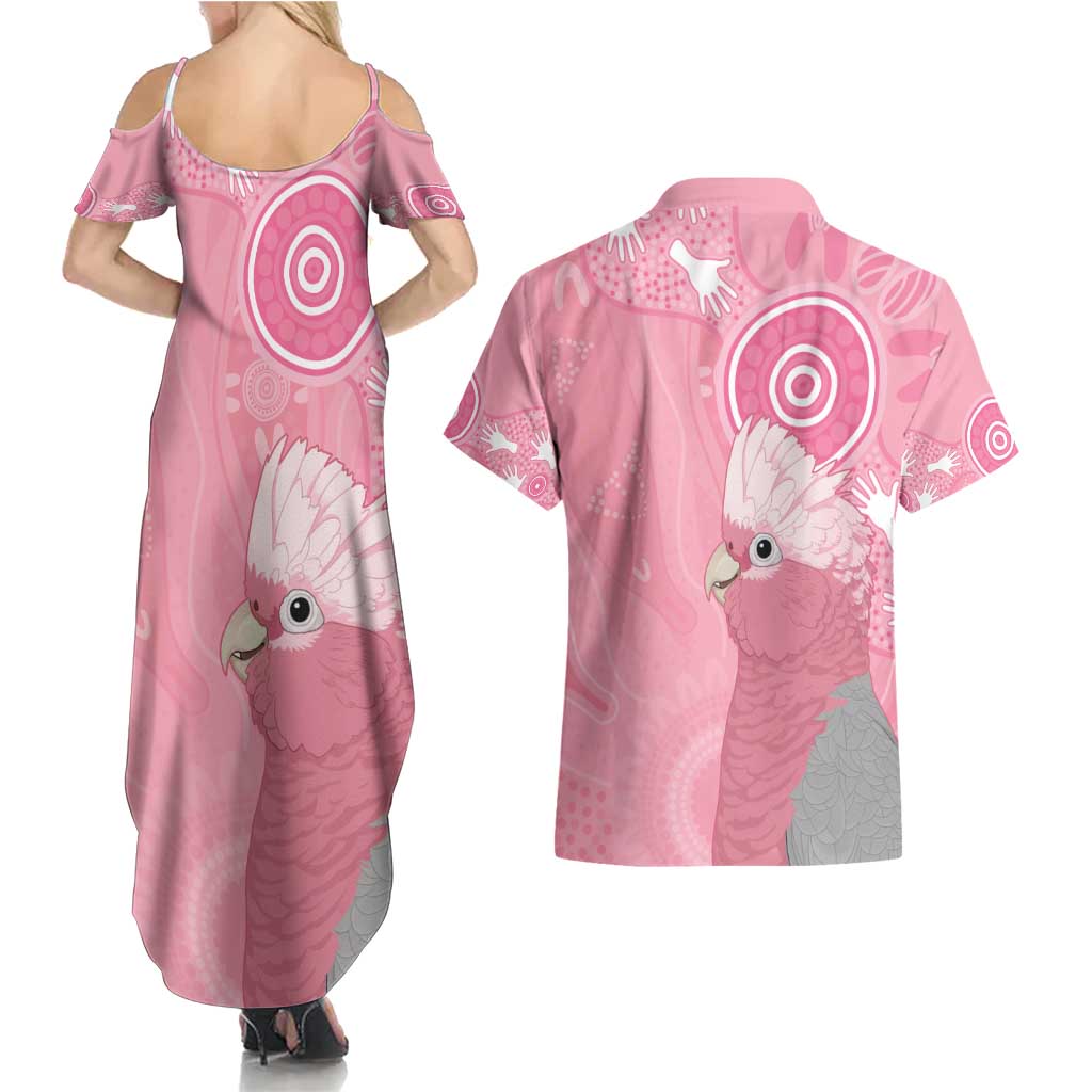 Australia Breast Cancer Awareness Couples Matching Summer Maxi Dress and Hawaiian Shirt Galah Faith Hope Love Pink Month - Aussie Hoodie