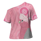 Australia Breast Cancer Awareness Cross Shoulder Shirt Galah Faith Hope Love Pink Month - Aussie Hoodie