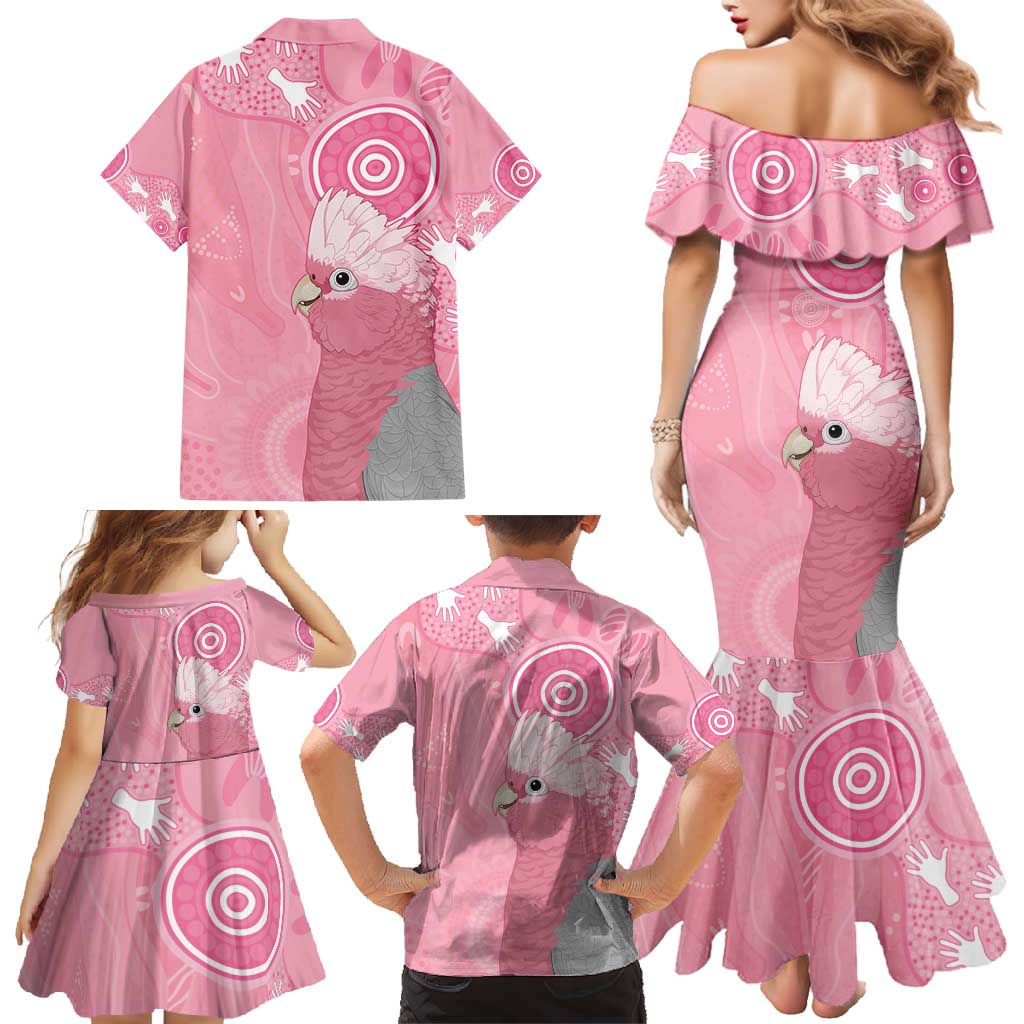 Australia Breast Cancer Awareness Family Matching Mermaid Dress and Hawaiian Shirt Galah Faith Hope Love Pink Month - Aussie Hoodie