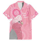 Australia Breast Cancer Awareness Family Matching Off The Shoulder Long Sleeve Dress and Hawaiian Shirt Galah Faith Hope Love Pink Month - Aussie Hoodie