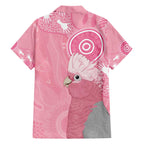 Australia Breast Cancer Awareness Family Matching Off The Shoulder Long Sleeve Dress and Hawaiian Shirt Galah Faith Hope Love Pink Month - Aussie Hoodie
