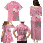 Australia Breast Cancer Awareness Family Matching Puletasi and Hawaiian Shirt Galah Faith Hope Love Pink Month - Aussie Hoodie